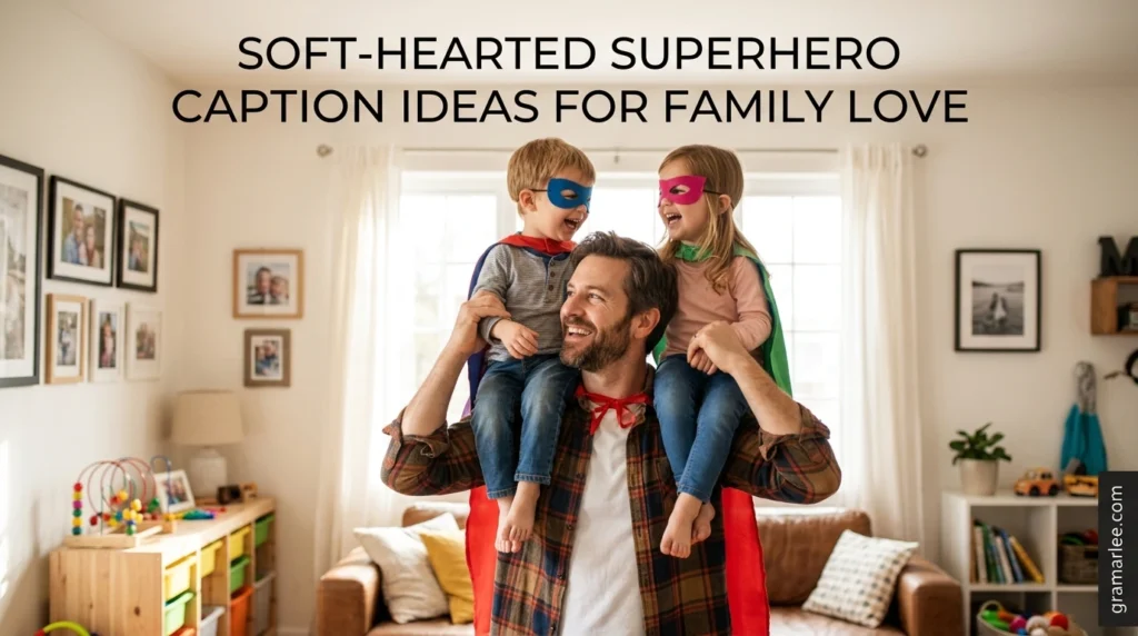 Soft-Hearted Superhero Caption Ideas for Family Love