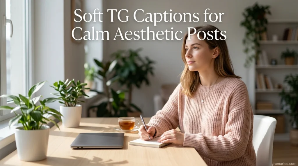 Soft TG Captions for Calm Aesthetic Posts