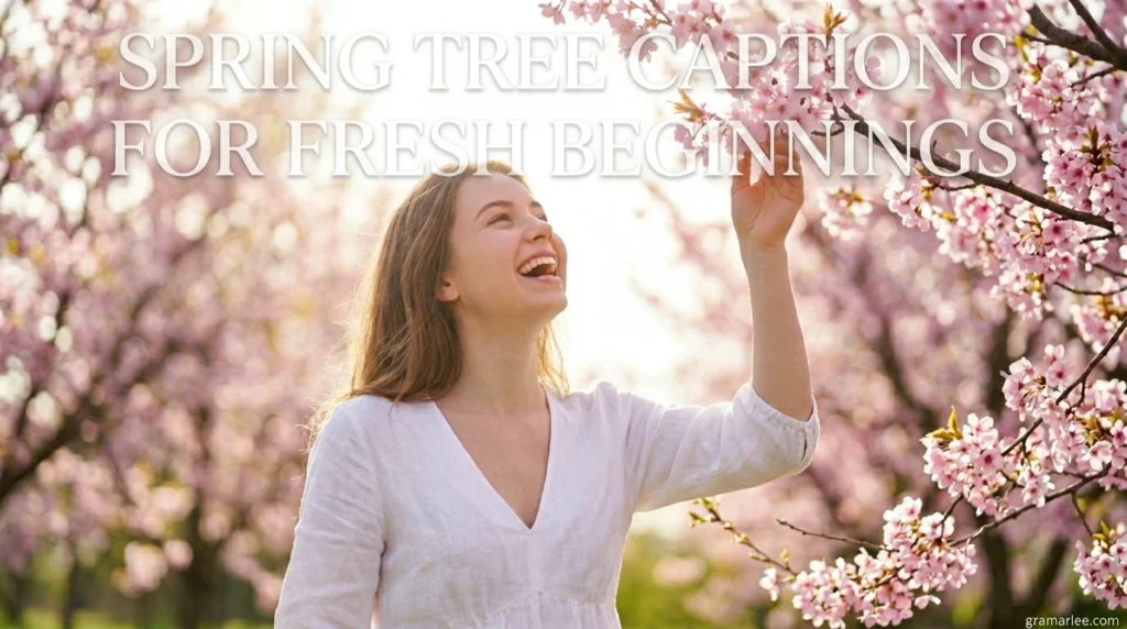 Spring Tree Captions for Fresh Beginnings