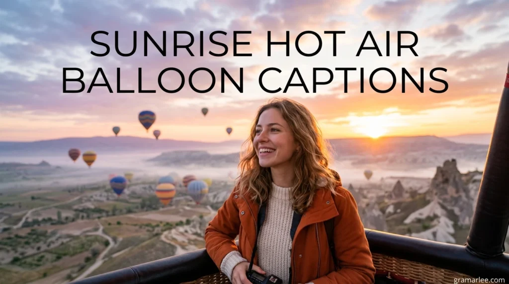 Sunrise Hot Air Balloon Captions