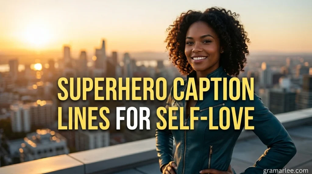 Superhero Caption Lines for Self-Love