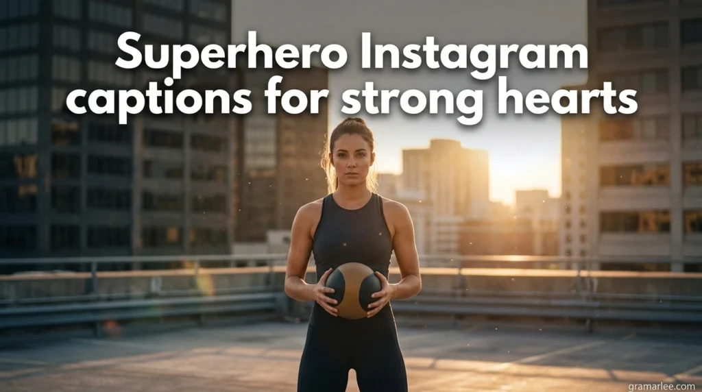 Superhero Instagram captions for strong hearts