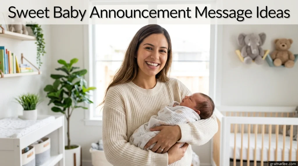 Sweet Baby Announcement Message Ideas