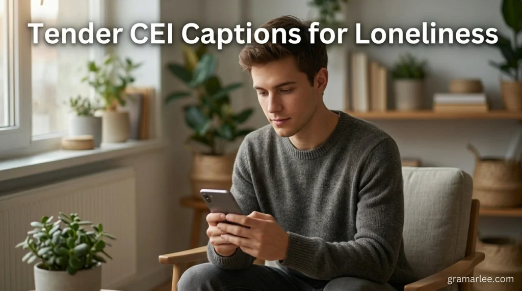 Tender CEI Captions for Loneliness