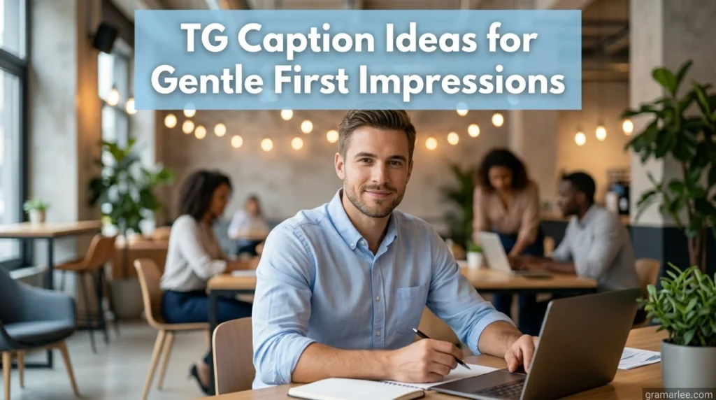 TG Caption Ideas for Gentle First Impressions