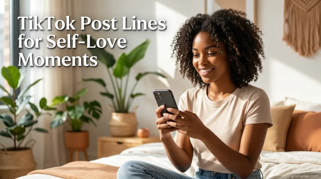 TikTok Post Lines for Self-Love Moments