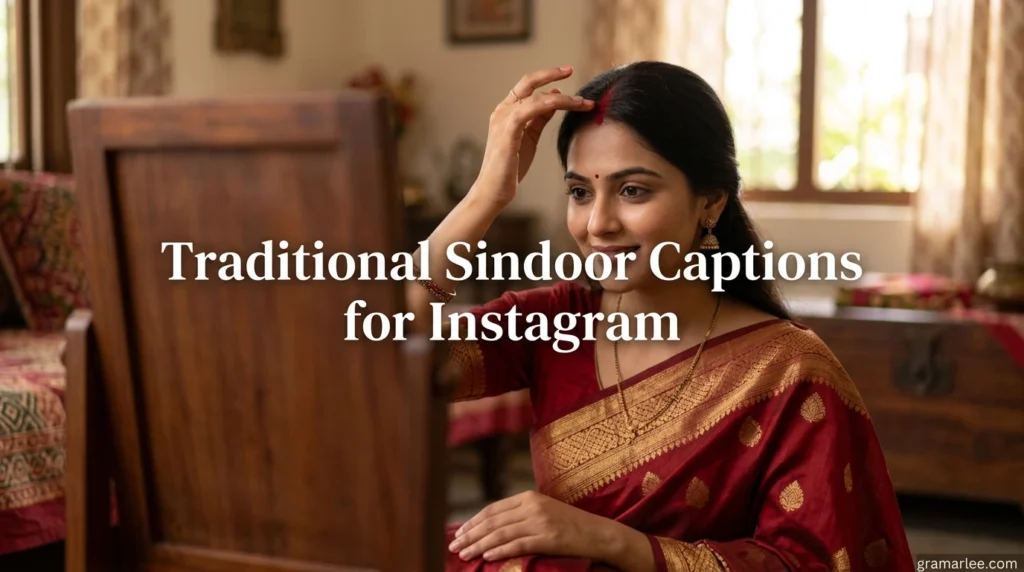 Traditional Sindoor Captions for Instagram