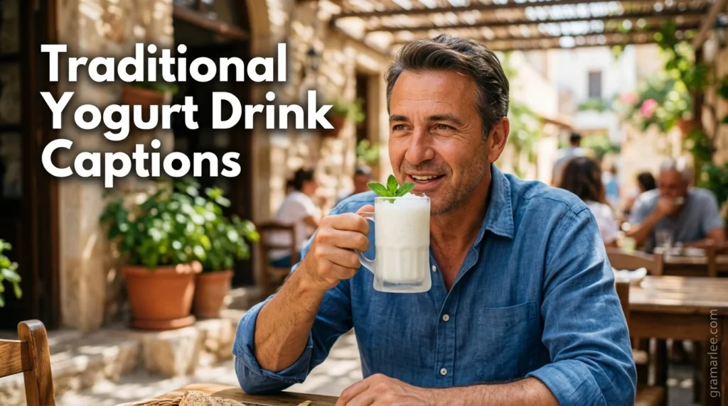 Traditional Yogurt Drink Captions