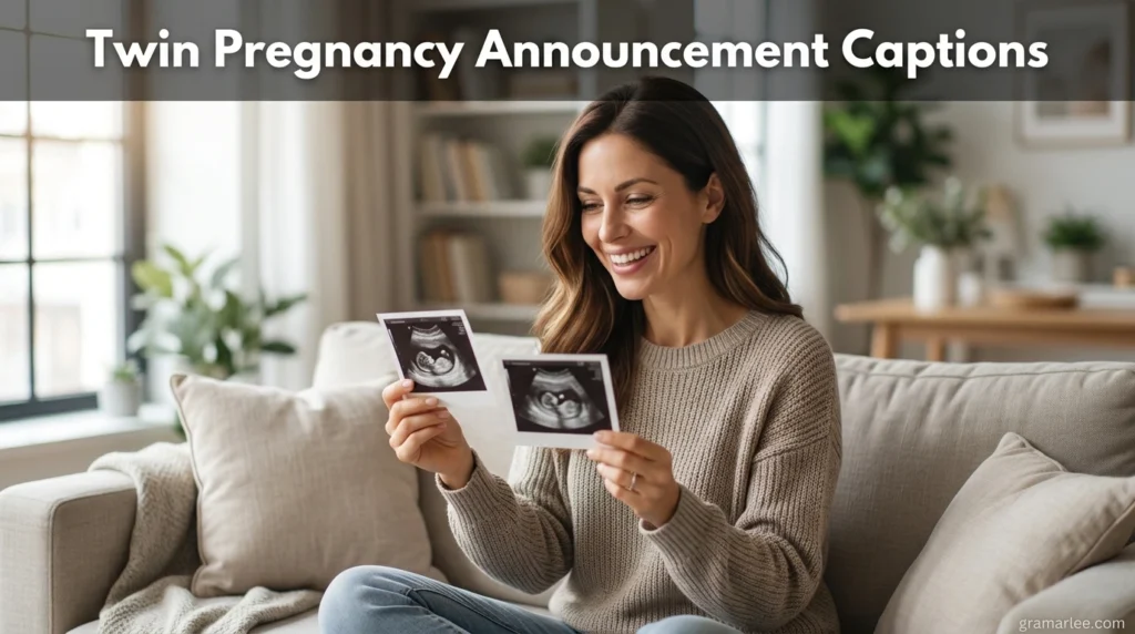 Twin Pregnancy Announcement Captions