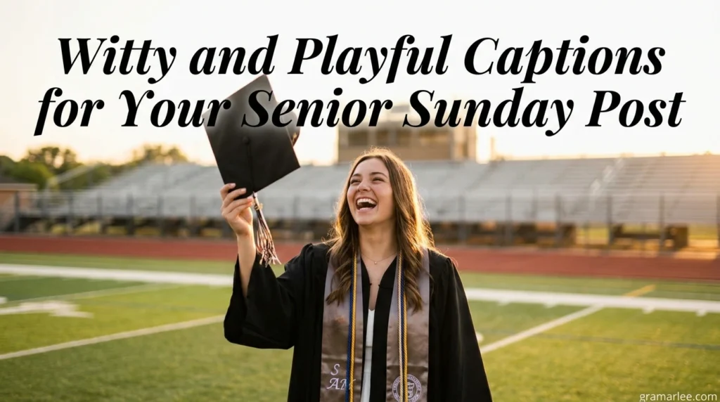 Witty and Playful Captions for Your Senior Sunday Post